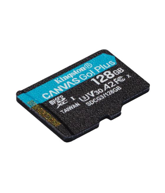 Kingston tarjeta micro sdxc 128gb uhs-i clase 10 170mb/s canvas go plus + adaptador