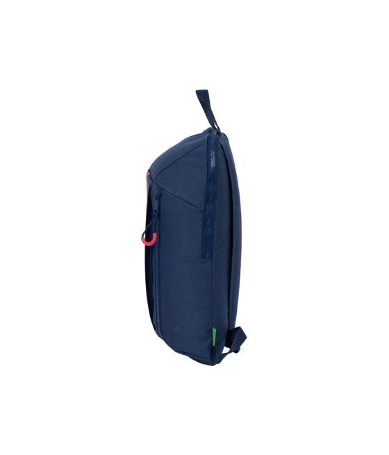 Mini mochila safta con cremallera vertical benetton italy 100x220x390 mm
