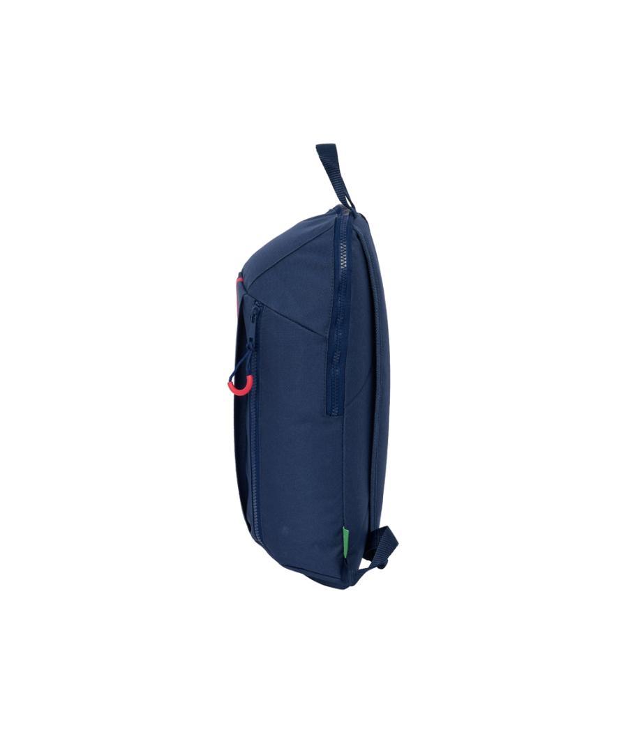 Mini mochila safta con cremallera vertical benetton italy 100x220x390 mm