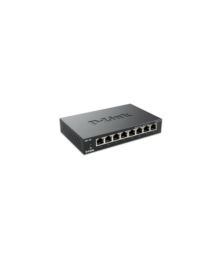 D-link dgs-108 - conmutador - switch 8 puertos - 8 x 10/100/1000 - sobremesa - Imagen 1