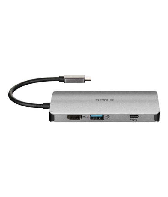 Dlink - docking station - entrada usb-c - metal nano - 4k hdmi (max 30hz en 4k) - rj45 gigabit - 3 x usb 3.0 - usb-c power deliv