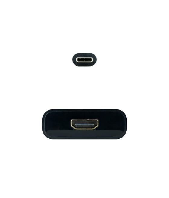 Nanocable - conversor usb-c a hdmi 4k, 15 cm, usb-c/m-hdmi/h, color negro, 15 cm