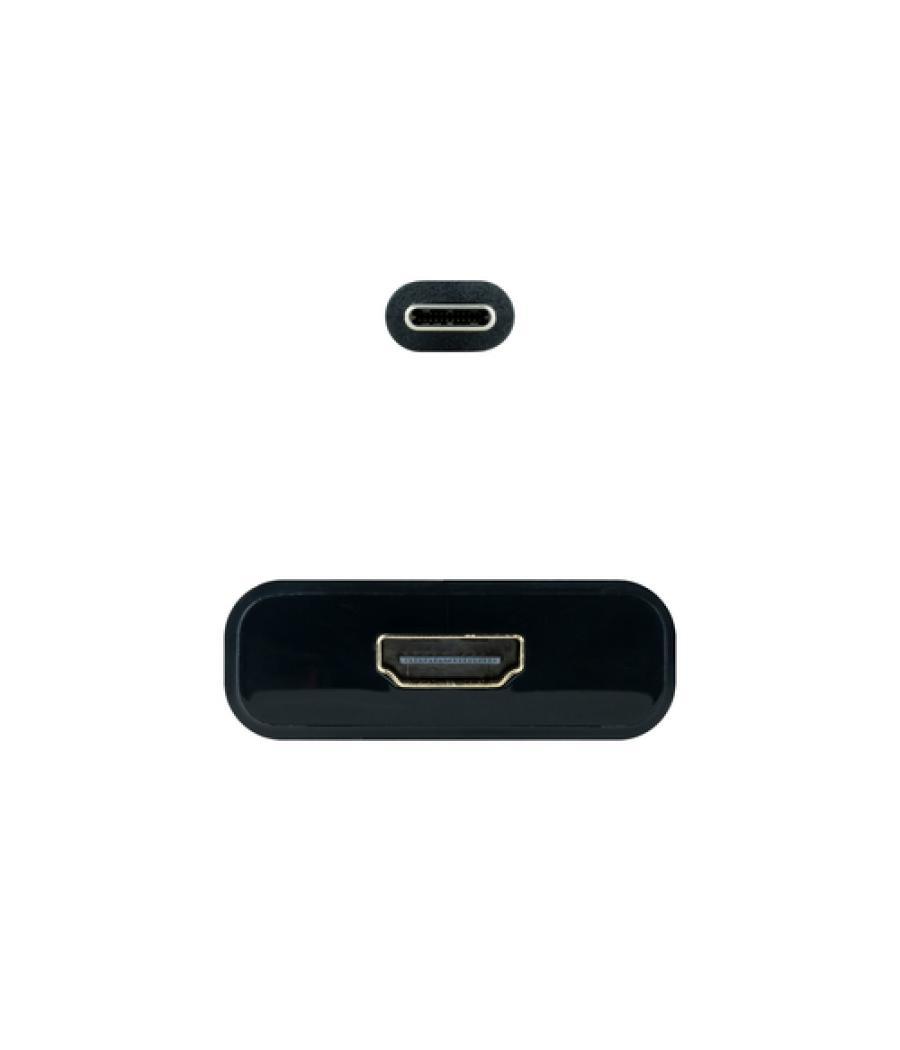 Nanocable - conversor usb-c a hdmi 4k, 15 cm, usb-c/m-hdmi/h, color negro, 15 cm