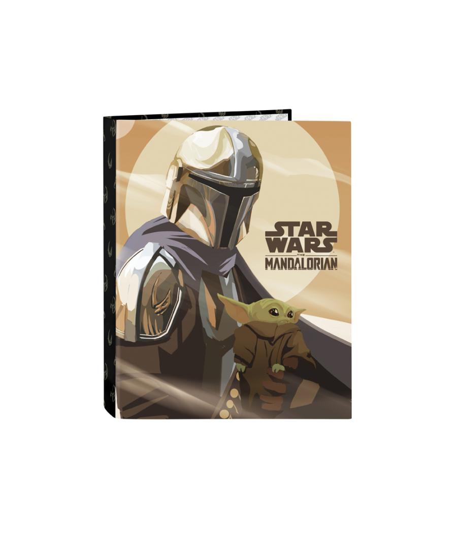 Carpeta safta cartón folio 4 anillas mixtas the mandalorian this is the way 40x265x330 mm