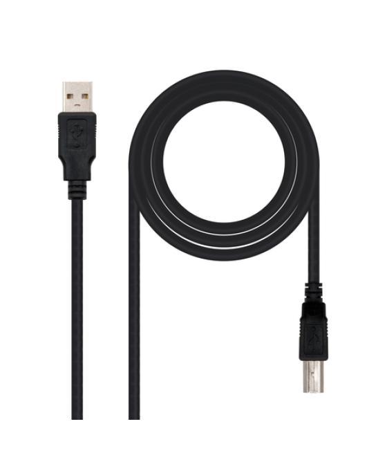 Cable usb 2.0 impresora tipo a/m-b/m, negro 1.0 m
