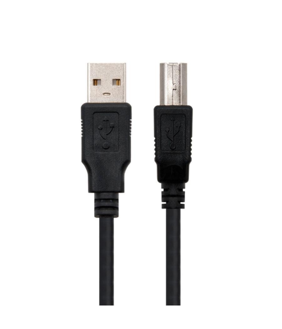 Cable usb 2.0 impresora tipo a/m-b/m, negro 1.0 m
