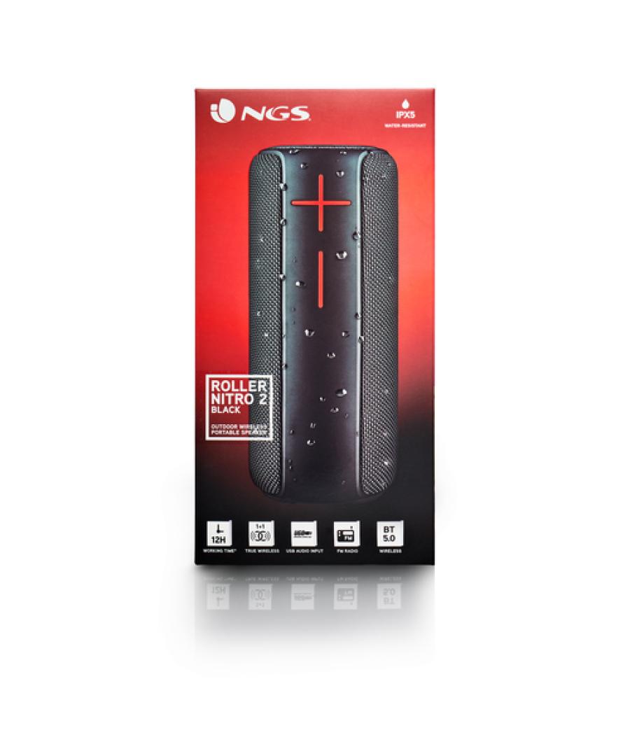 Ngs - altavoz con bluetooth ngs roller nitro 2 - 20w - 2.0 - negro