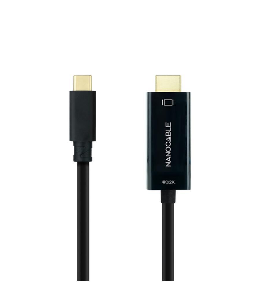 Cable conversor usb-c/m a hdmi/m 4k@30hz 3 m