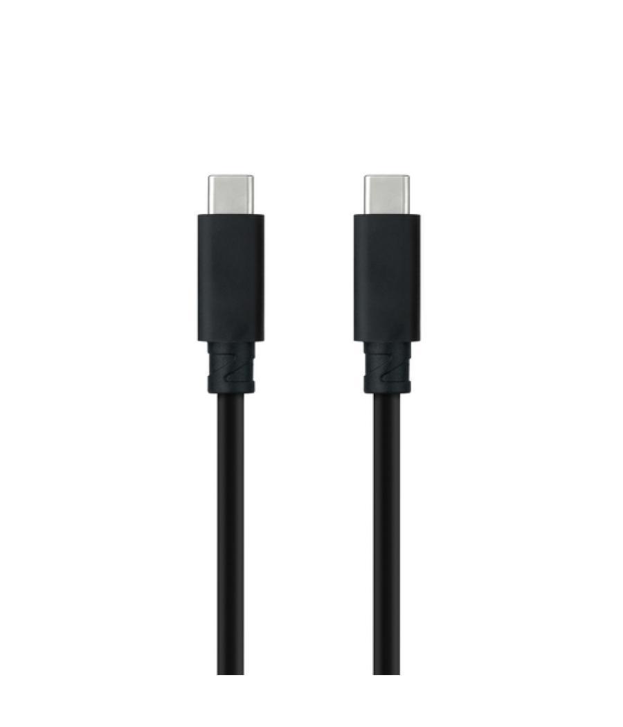 Cable usb 3.1 gen2 5a usb-c/m-usb-c/m negro 0.5 m