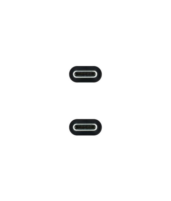 Cable usb 3.1 gen2 5a usb-c/m-usb-c/m negro 0.5 m