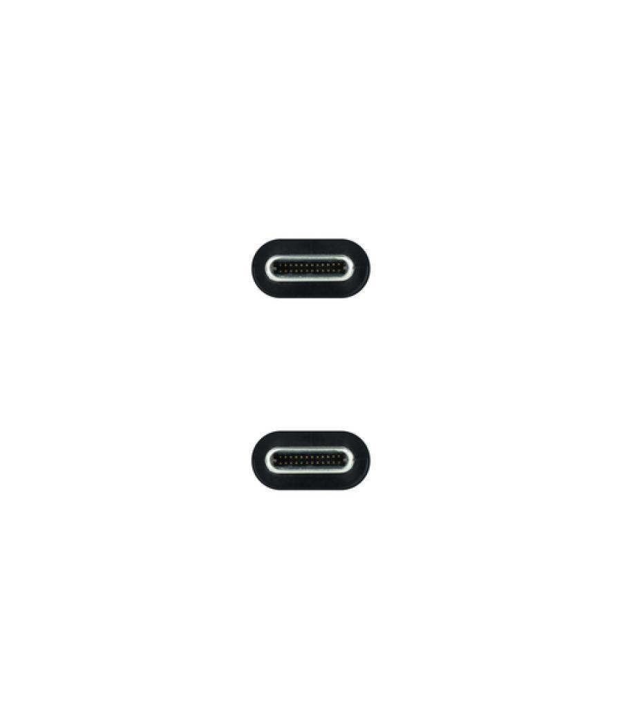 Cable usb 3.1 gen2 5a usb-c/m-usb-c/m negro 0.5 m