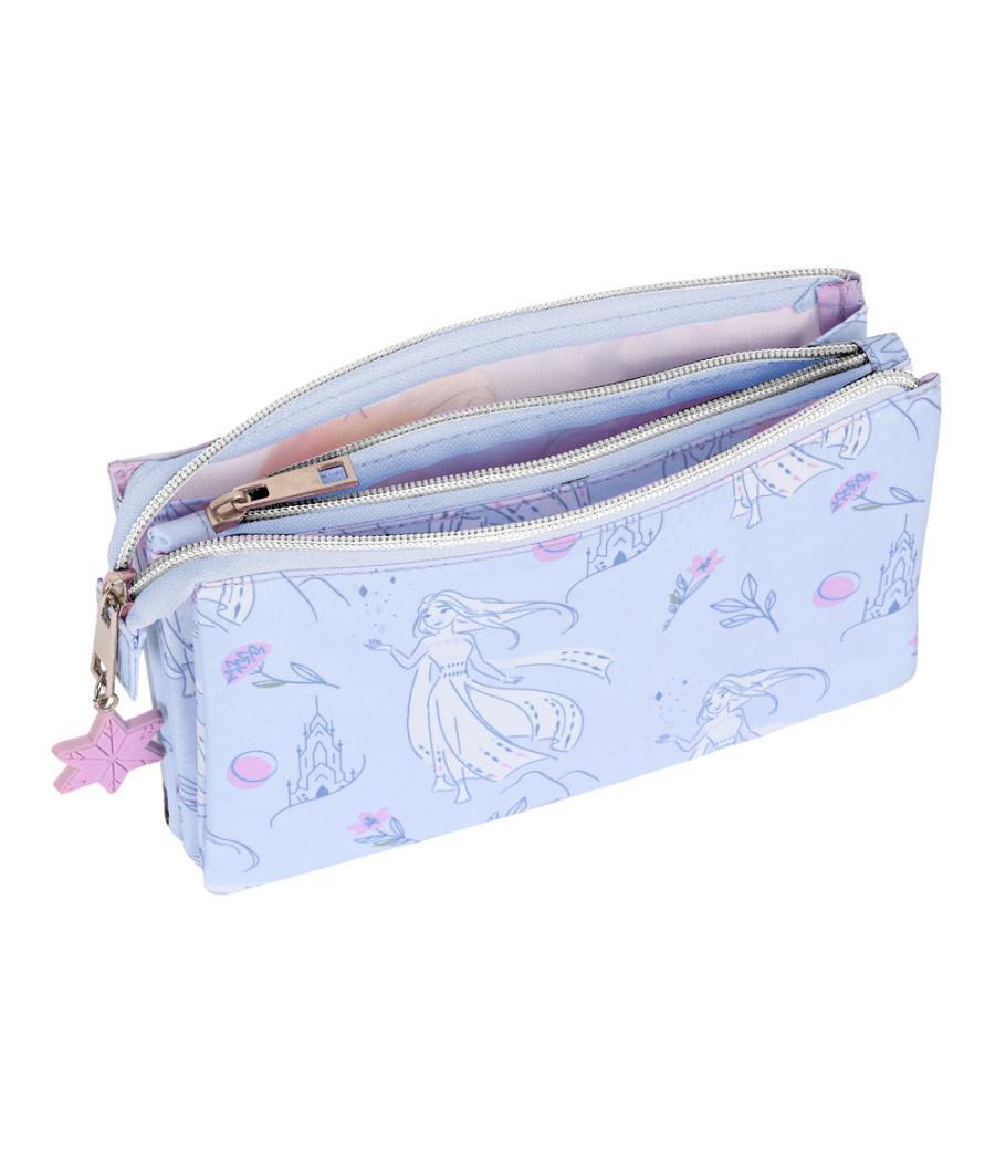 Bolso escolar portatodo safta triple frozen ii believe 120x220x30 mm