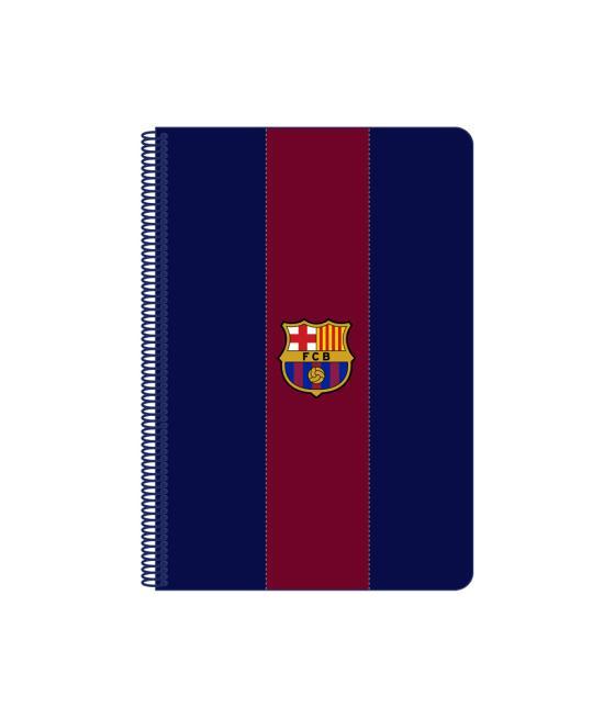 Cuaderno espiral safta folio 80 h 60 gr cuadro 4 mm tapa extradura f.c. barcelona 1 equipacion 23/24