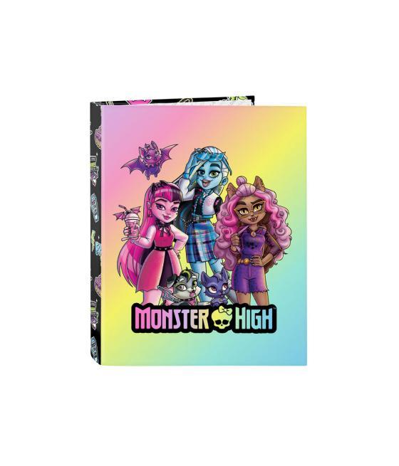 Carpeta 4 anillas mixtas safta folio monster high creep