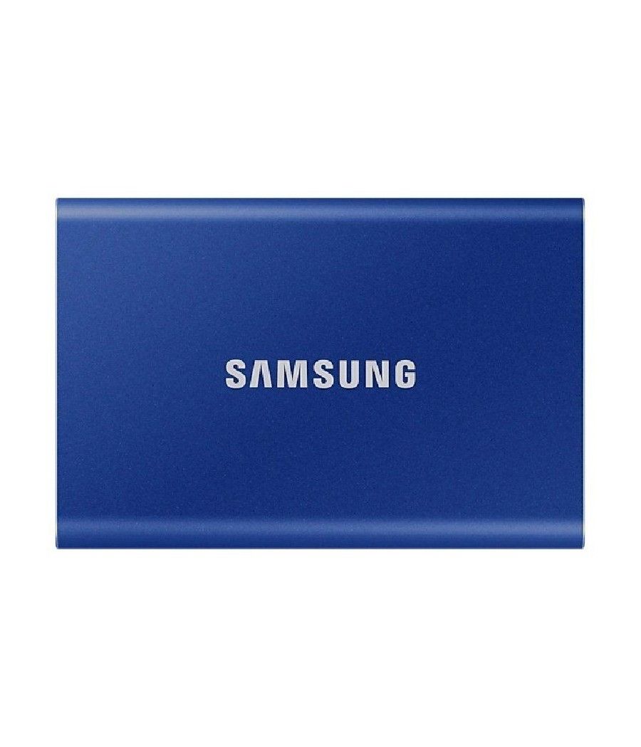 Disco externo ssd samsung portable t7 1tb/ usb 3.2/ azul - Imagen 2