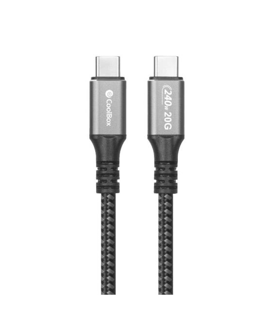 Coolbox cable usb-c usb-c 240w 20gbps carga+datos
