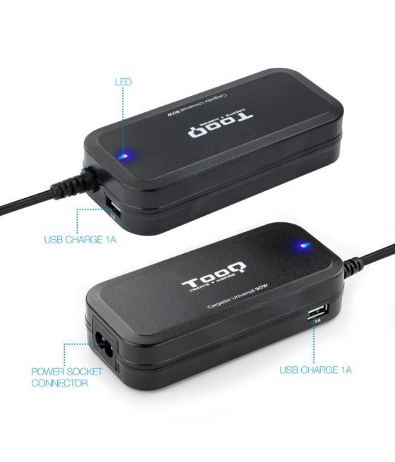 Tooq cargador universal portátil automático 90w