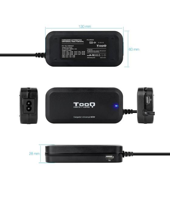 Tooq cargador universal portátil automático 90w