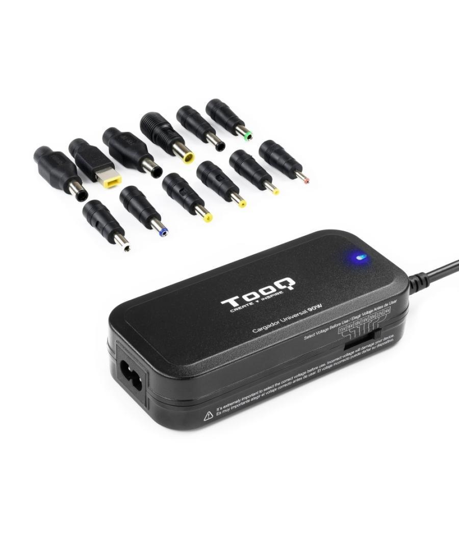 Tooq cargador portátil 90w manual 12 conectores