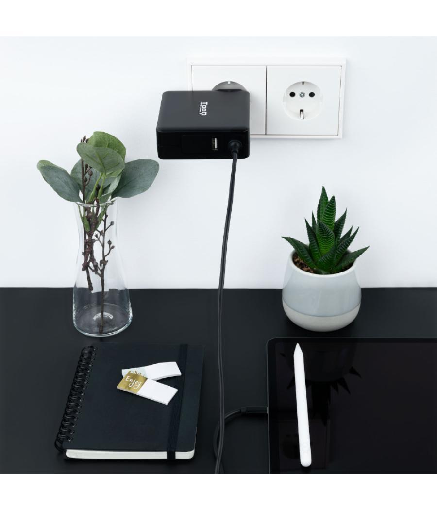 Tooq cargador portátil conector usb-c 90w
