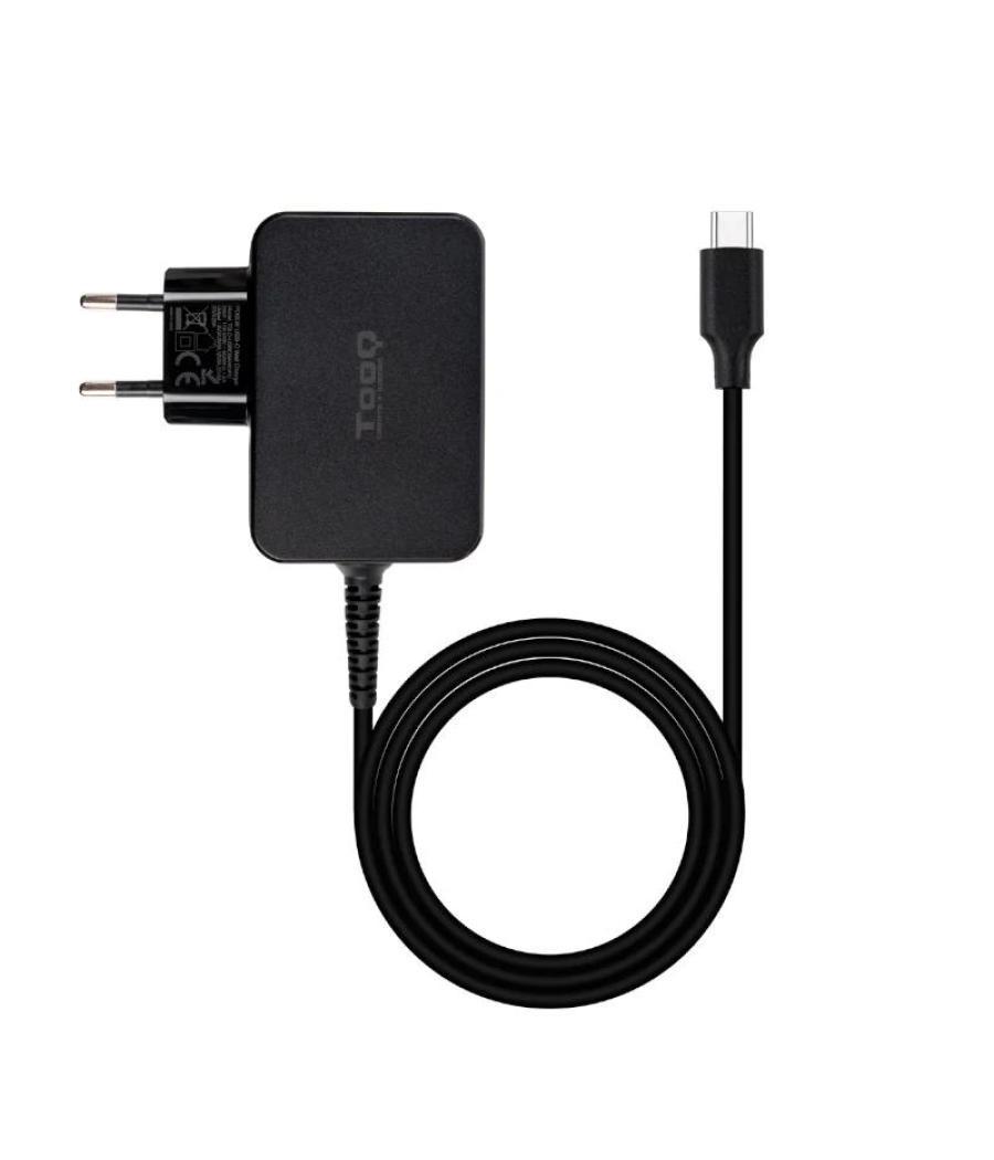 Tooq cargador portatil gan usb-c pd 65w negro