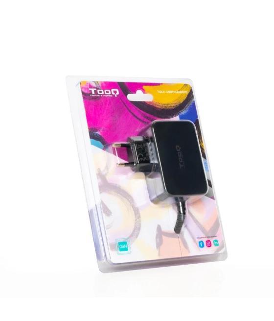Tooq cargador portatil gan usb-c pd 65w negro