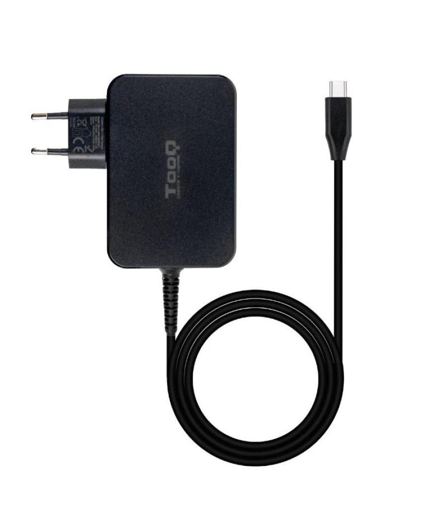 Tooq cargador portatil gan usb-c pd 90w negro