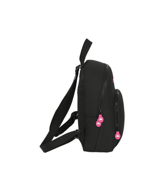 Mochila safta mini kappa black and pink 300x250x130 mm