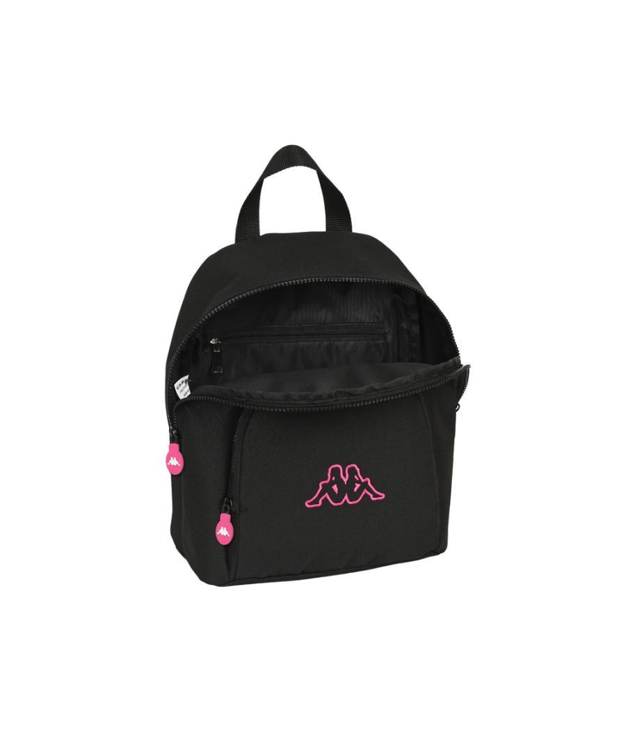 Mochila safta mini kappa black and pink 300x250x130 mm