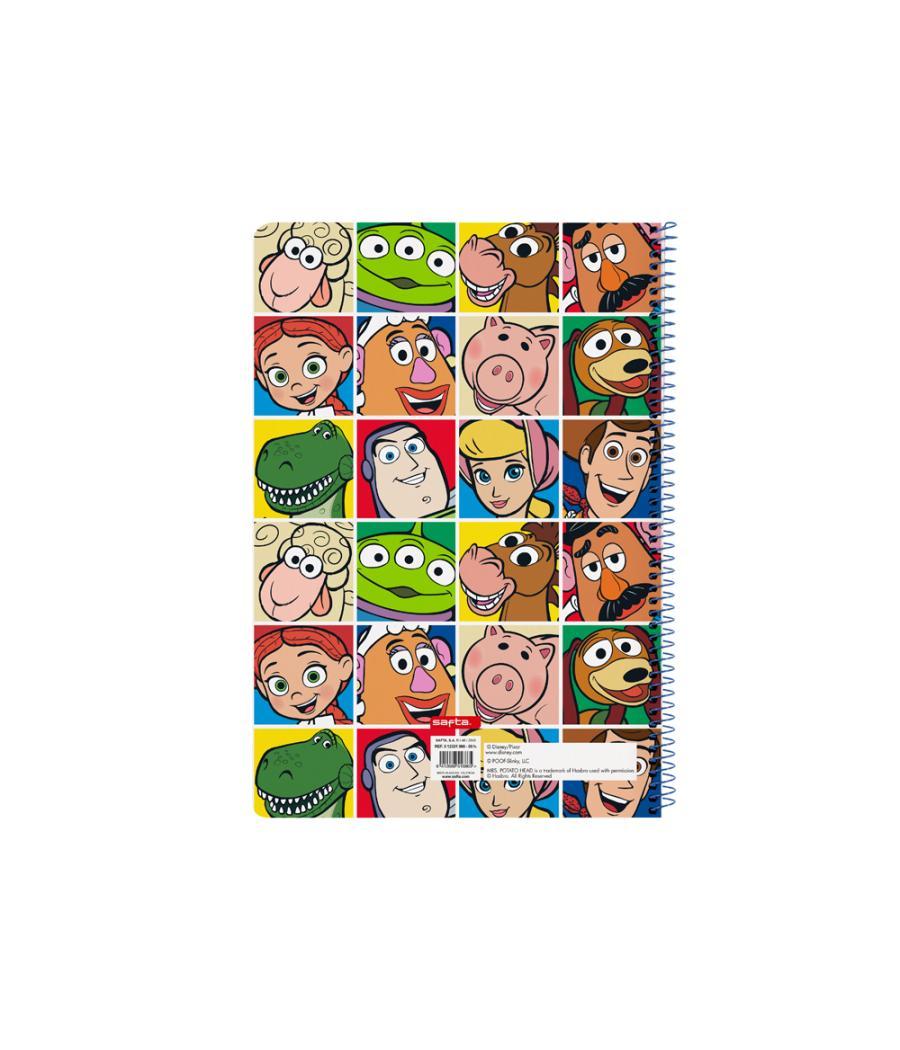 Cuaderno espiral safta folio 80 h 60 gr cuadro 4 mm tapa extradura toy story ready to play