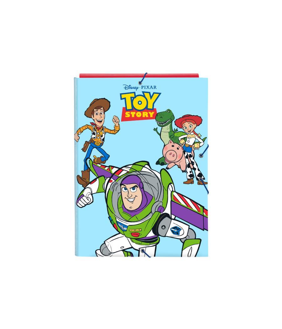 Carpeta safta gomas cartón folio solapas toy story ready to play