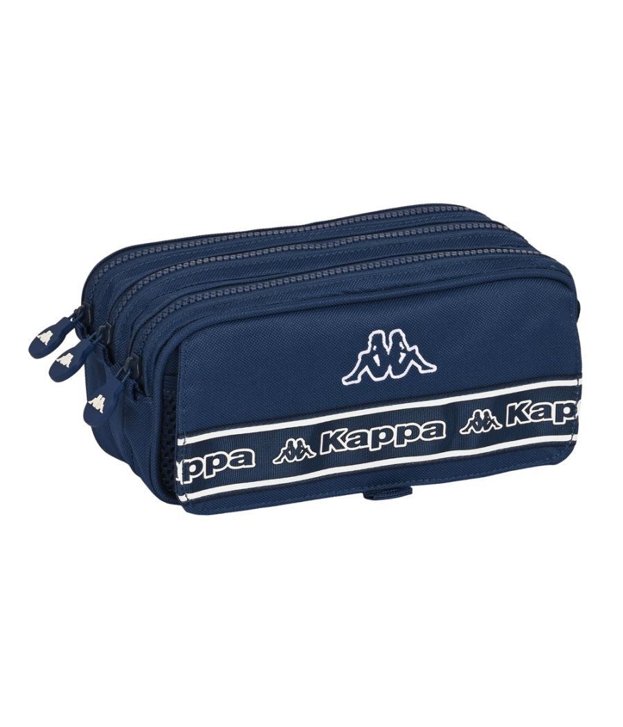 Bolso escolar portatodo safta triple cremallera kappa navy 100x215x80 mm