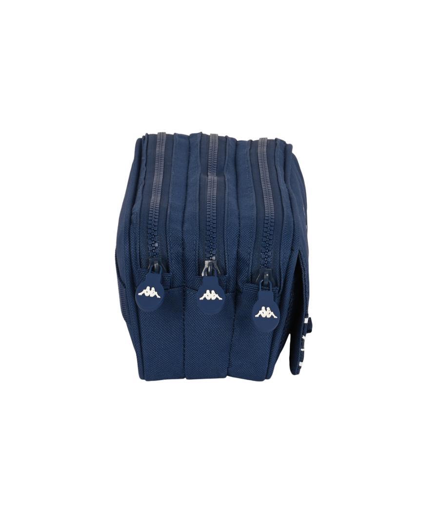 Bolso escolar portatodo safta triple cremallera kappa navy 100x215x80 mm