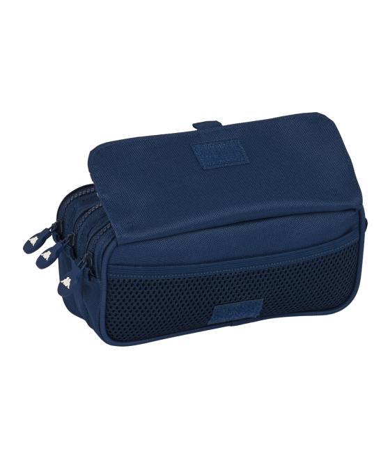 Bolso escolar portatodo safta triple cremallera kappa navy 100x215x80 mm