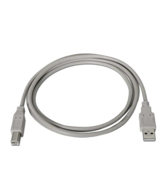 Aisens cable usb 2.0 impresora a/m-b/m beige 1.8m