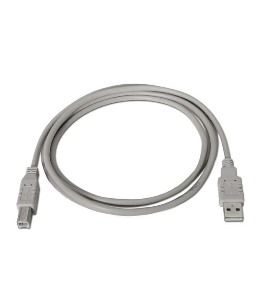 Aisens cable usb 2.0 impresora a/m-b/m beige 1.8m