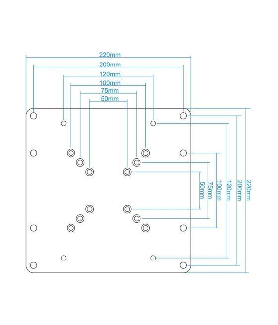 Tooq adaptador vesa 200x200 para pantallas 23"-42"