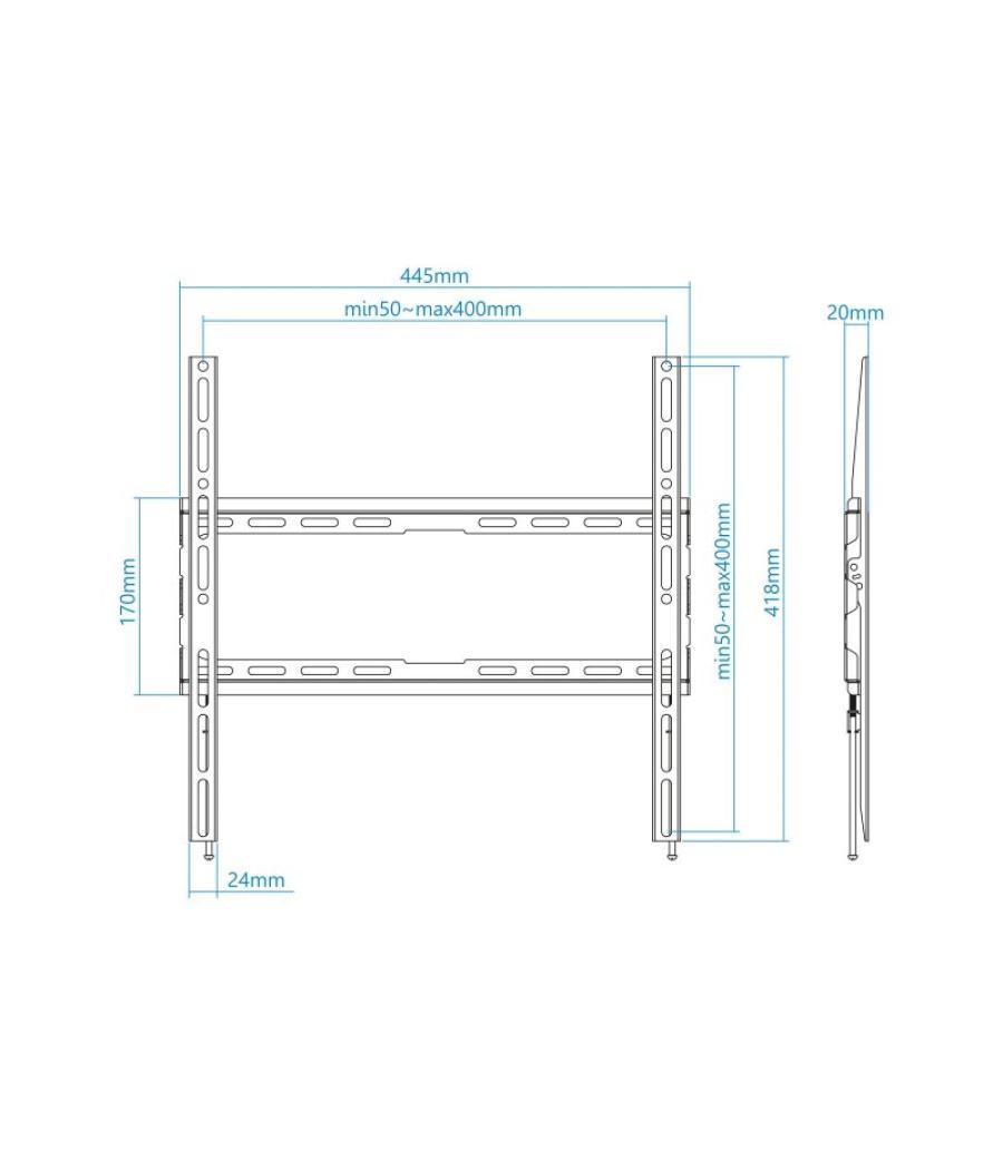 Tooq soporte pared lp1070f-b pantallas 32"-70"