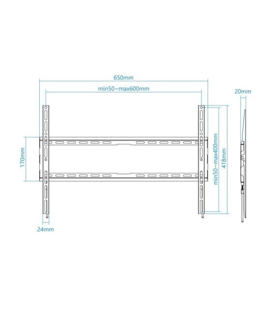 Tooq soporte pared lp1080f-b pantallas 37"-80"