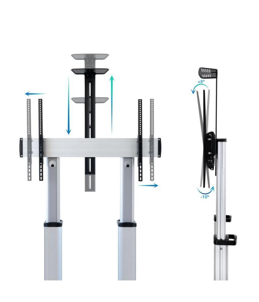 Tooq fs20300m-b soporte suelo 60"-100" aluminio co