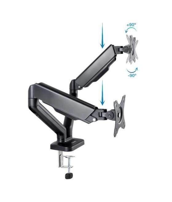 Tooq db5132tnr-b soporte mesa 2 brazos 17"-32"