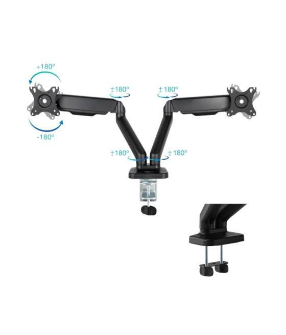 Tooq db5132tnr-b soporte mesa 2 brazos 17"-32"