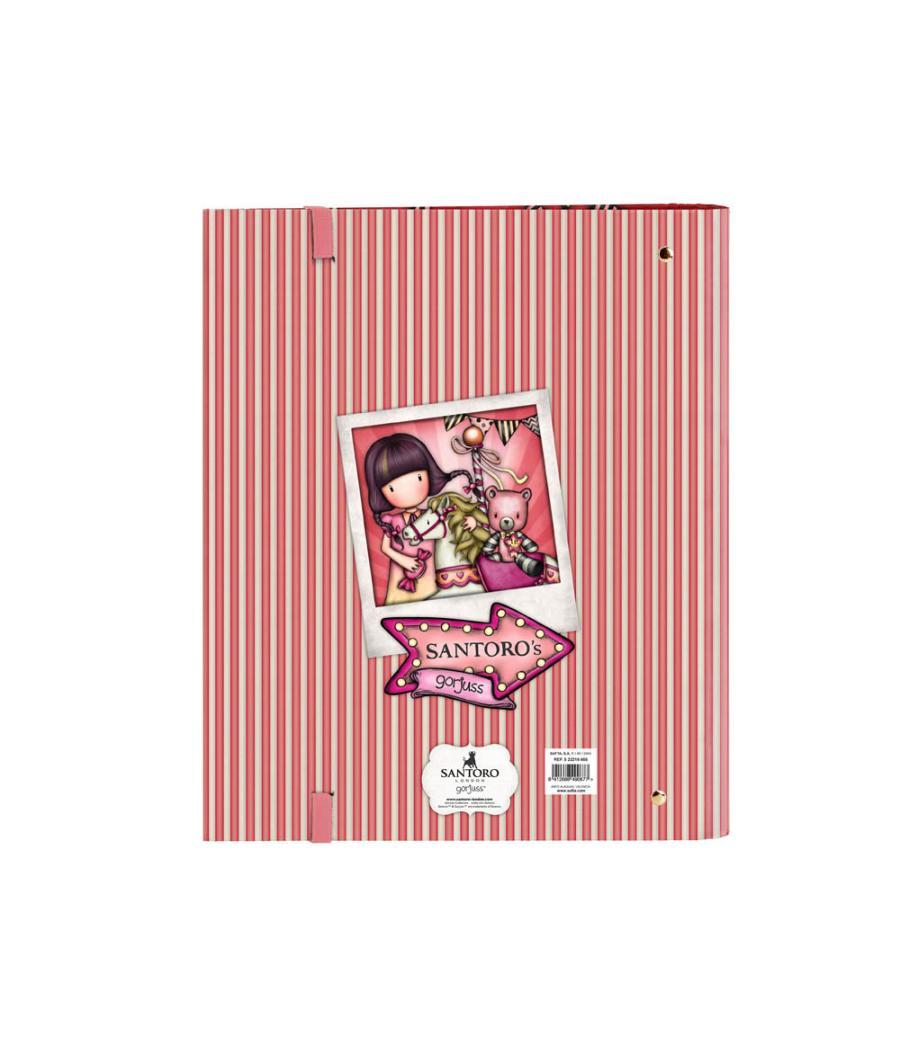 Carpeta 4 anillas safta a4 con recambio 100 hojas gorjuss fairground 270x35x320 mm