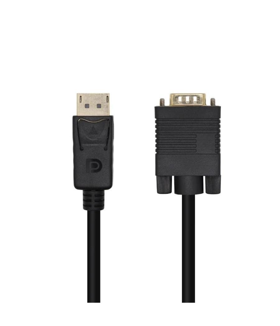 Aisens conversor dp/m-vga/m negro 2.0m