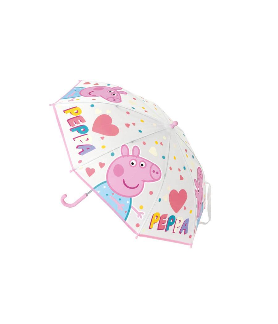 Paraguas escolar safta 43 cm peppa pig having fun