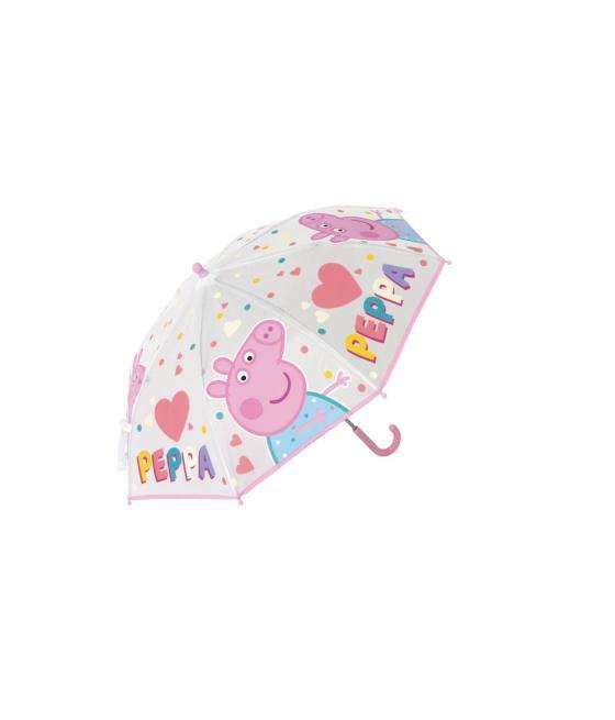 Paraguas escolar safta 43 cm peppa pig having fun