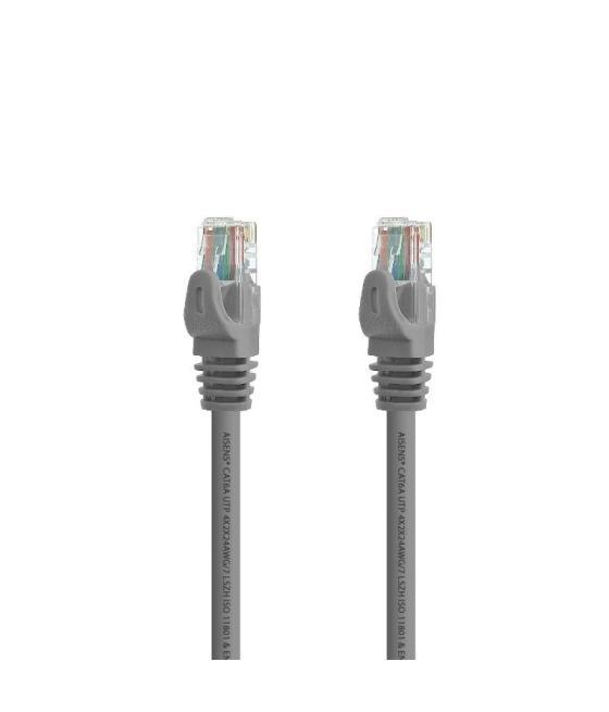 Aisens latiguillo rj45 lszh cat.6a utp gris 25cm
