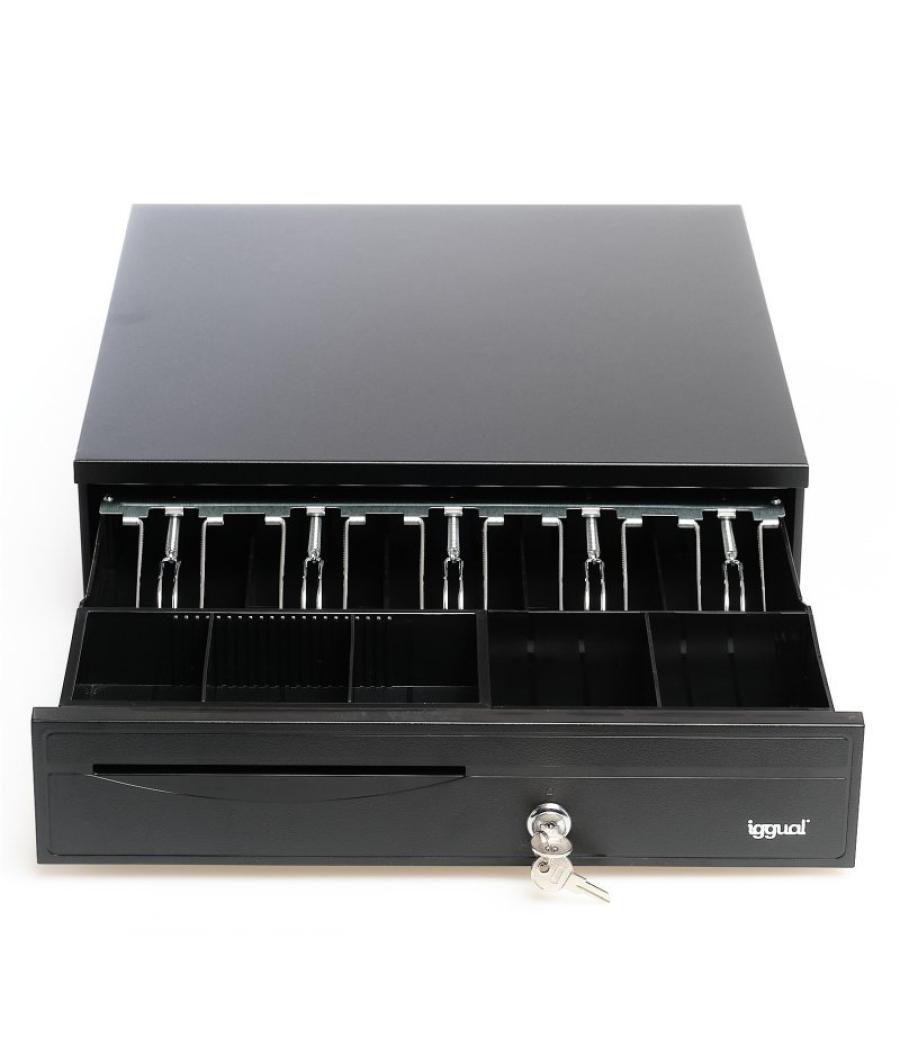 Iggual cajón portamonedas iron-30 42cm 5+5 negro