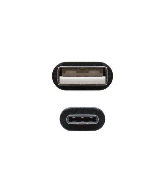Nanocable cable usb 2.0 3a tipo usb-c/m-a/m 0.5 m