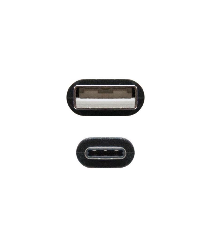 Nanocable cable usb 2.0 3a tipo usb-c/m-a/m 0.5 m